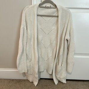 White cardigan